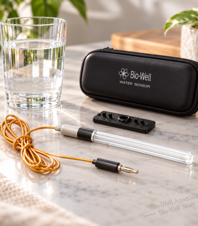 Bio-Well Water Sensor with probe and accessories